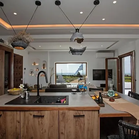 Villa Ktima Lipsi, Panorama Pool Views *